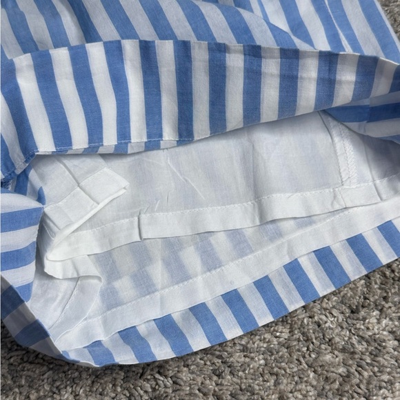 On-34th for Macy's Blue White Striped Shorts Small Pull On Pockets - Picture 10 of 13